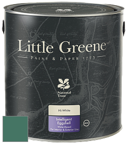 Краска Little Greene Intelligent Eggshell полуматовая моющаяся краска цвет NCS S 5030-B90G 