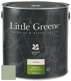Краска Little Greene Ultimatt Intelligent Matt Emulsion матовая моющаяся краска цвет LG295 Boringdon Green