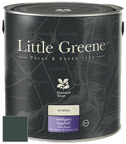 Краска Little Greene Intelligent Eggshell полуматовая моющаяся краска цвет NCS S 8010-B90G 