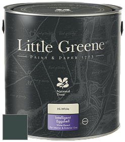 Краска Little Greene Intelligent Eggshell полуматовая моющаяся краска цвет NCS S 8010-B70G 