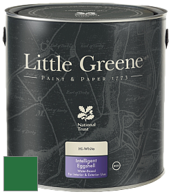 Краска Little Greene Intelligent Eggshell полуматовая моющаяся краска цвет RAL 6001 