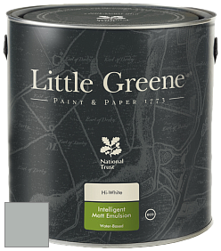 Краска Little Greene Ultimatt Intelligent Matt Emulsion матовая моющаяся краска цвет LG184 Bone China Blue Deep