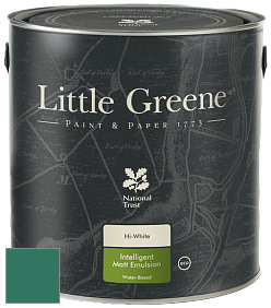 Краска Little Greene Ultimatt Intelligent Matt Emulsion матовая моющаяся краска цвет RAL 6000 
