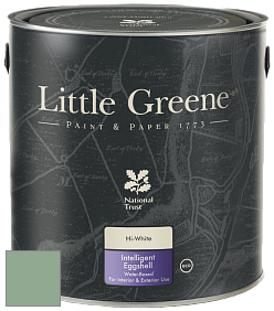 Краска Little Greene Intelligent Eggshell полуматовая моющаяся краска цвет NCS S 3020-G10Y 