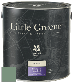 Краска Little Greene Intelligent Eggshell полуматовая моющаяся краска цвет NCS S 4020-G10Y 