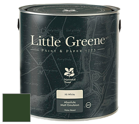 Краска Little Greene Absolute Matt Emulsion матовая краска для потолка цвет LGSt88 Dark Brunswick Green