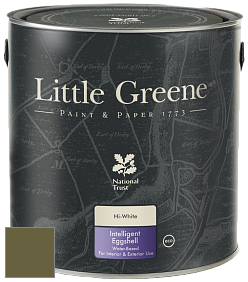 Краска Little Greene Intelligent Eggshell полуматовая моющаяся краска цвет NCS S 6030-G70Y 