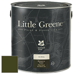 Краска Little Greene Intelligent Masonry Paint матовая колеруемая краска цвет LG72 Olive Colour