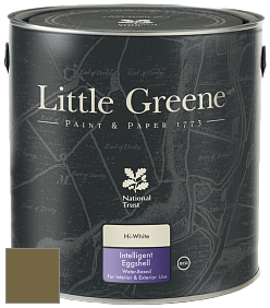 Краска Little Greene Intelligent Eggshell полуматовая моющаяся краска цвет RAL 7008 