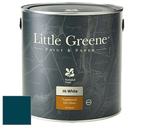 Краска Little Greene Traditional Oil Gloss высокоглянцевая масляная краска цвет LG95 Marine Blue