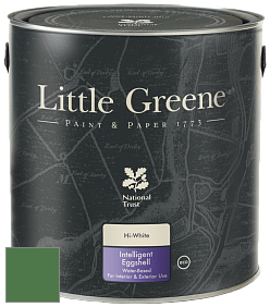 Краска Little Greene Intelligent Eggshell полуматовая моющаяся краска цвет NCS S 4050-G20Y 