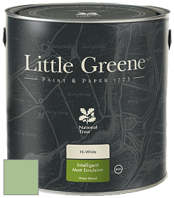 Краска Little Greene Ultimatt Intelligent Matt Emulsion матовая моющаяся краска цвет LG91 Pea Green