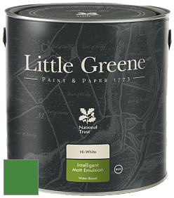 Краска Little Greene Ultimatt Intelligent Matt Emulsion матовая моющаяся краска цвет RAL 6017 