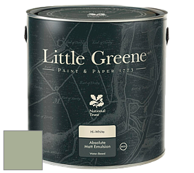 Краска Little Greene Absolute Matt Emulsion матовая краска для потолка цвет LGGr295 Boringdon Green