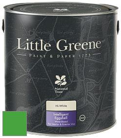 Краска Little Greene Intelligent Eggshell полуматовая моющаяся краска цвет RAL 6018 