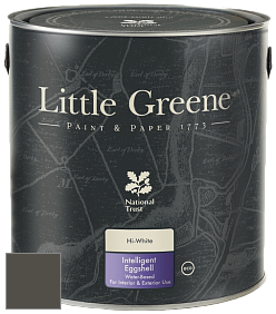 Краска Little Greene Intelligent Eggshell полуматовая моющаяся краска цвет NCS S 8005-G80Y 