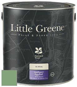 Краска Little Greene Intelligent Eggshell полуматовая моющаяся краска цвет RAL 6021 