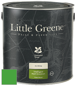 Краска Little Greene Ultimatt Intelligent Matt Emulsion матовая моющаяся краска цвет RAL 6018 
