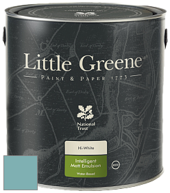 Краска Little Greene Ultimatt Intelligent Matt Emulsion матовая моющаяся краска цвет RAL 6034 