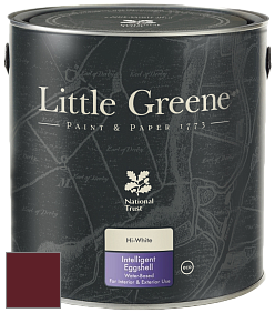 Краска Little Greene Intelligent Eggshell полуматовая моющаяся краска цвет RAL 3005 
