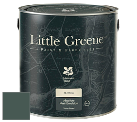 Краска Little Greene Absolute Matt Emulsion матовая краска для потолка цвет LGGr306 Three Farm Green