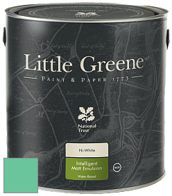 Краска Little Greene Ultimatt Intelligent Matt Emulsion матовая моющаяся краска цвет LG92 Green Verditer