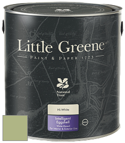 Краска Little Greene Intelligent Eggshell полуматовая моющаяся краска цвет NCS S 2030-G40Y 