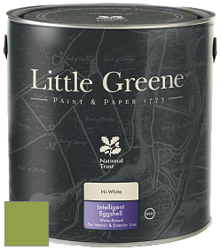 Краска Little Greene Intelligent Eggshell полуматовая моющаяся краска цвет NCS S 2060-G40Y 