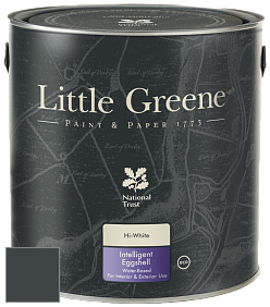 Краска Little Greene Intelligent Eggshell полуматовая моющаяся краска цвет NCS S 8505-B80G 