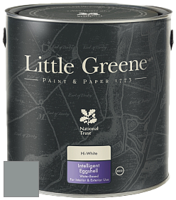 Краска Little Greene Intelligent Eggshell полуматовая моющаяся краска цвет RAL 7042 