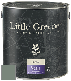 Краска Little Greene Intelligent Eggshell полуматовая моющаяся краска цвет NCS S 5010-G10Y 