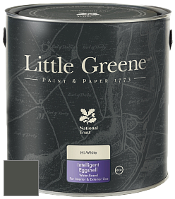Краска Little Greene Intelligent Eggshell полуматовая моющаяся краска цвет NCS S 8005-G50Y 