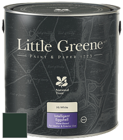 Краска Little Greene Intelligent Eggshell полуматовая моющаяся краска цвет RAL 6009 