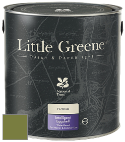 Краска Little Greene Intelligent Eggshell полуматовая моющаяся краска цвет NCS S 4050-G50Y 