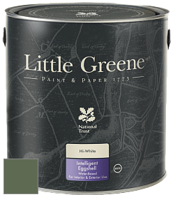 Краска Little Greene Intelligent Eggshell полуматовая моющаяся краска цвет NCS S 6020-G30Y 