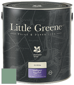 Краска Little Greene Intelligent Eggshell полуматовая моющаяся краска цвет LG198 Aquamarine Deep