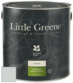 Краска Little Greene Ultimatt Intelligent Matt Emulsion матовая моющаяся краска цвет LG183 Bone China Blue Mid