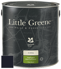 Краска Little Greene Ultimatt Intelligent Matt Emulsion матовая моющаяся краска цвет RAL 5004 