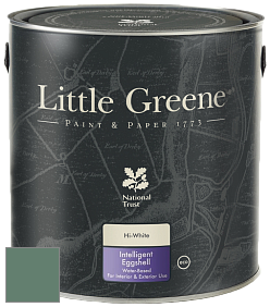 Краска Little Greene Intelligent Eggshell полуматовая моющаяся краска цвет NCS S 5020-G 