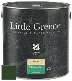 Краска Little Greene Wall Primer Sealer кроющий колеруемый грунт цвет LG88 Dark Brunswick Green