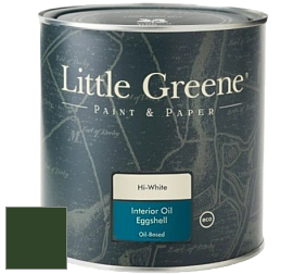 Краска Little Greene Interior Oil Eggshell полуматовая масляная краска цвет LG88 Dark Brunswick Green