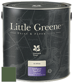 Краска Little Greene Intelligent Eggshell полуматовая моющаяся краска цвет NCS S 6030-G30Y 