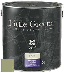 Краска Little Greene Intelligent Eggshell полуматовая моющаяся краска цвет LG79 Normandy Grey
