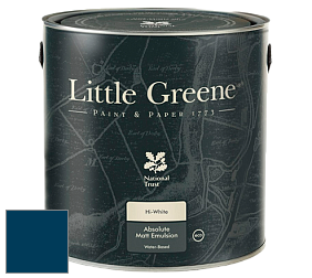 Краска Little Greene Absolute Matt Emulsion матовая краска для потолка цвет LG207 Deep Space Blue