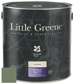 Краска Little Greene Intelligent Eggshell полуматовая моющаяся краска цвет NCS S 5020-G30Y 