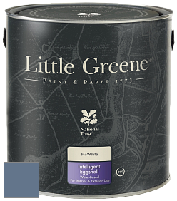 Краска Little Greene Intelligent Eggshell полуматовая моющаяся краска цвет NCS S 5020-R80B 
