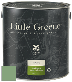 Краска Little Greene Ultimatt Intelligent Matt Emulsion матовая моющаяся краска цвет RAL 6021 