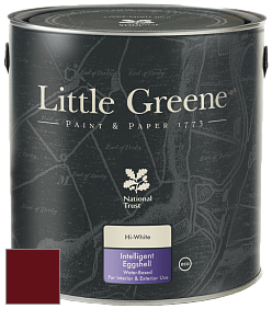Краска Little Greene Intelligent Eggshell полуматовая моющаяся краска цвет LG14 Baked Cherry