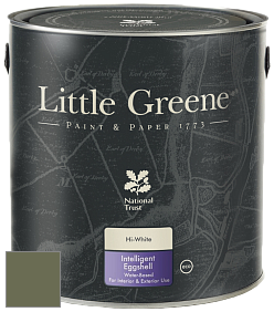Краска Little Greene Intelligent Eggshell полуматовая моющаяся краска цвет NCS S 6020-G50Y 