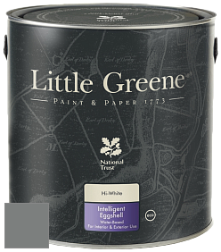 Краска Little Greene Intelligent Eggshell полуматовая моющаяся краска цвет RAL 7037 